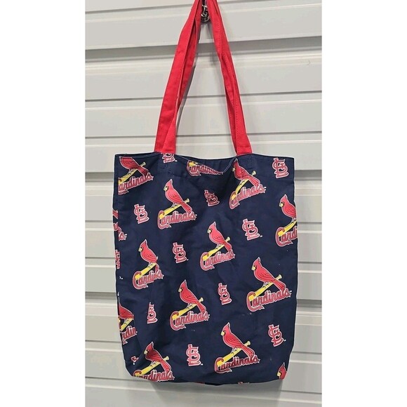 St. Louis Cardinals Baseball STL Tote Bag Handmade Strap Pockets - Picture 1 of 4